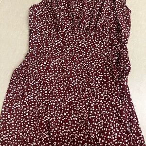 Burgundy Floral Garment